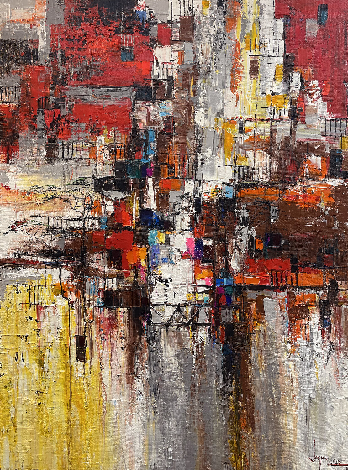 Trace of time Quan Le Original painting for sale