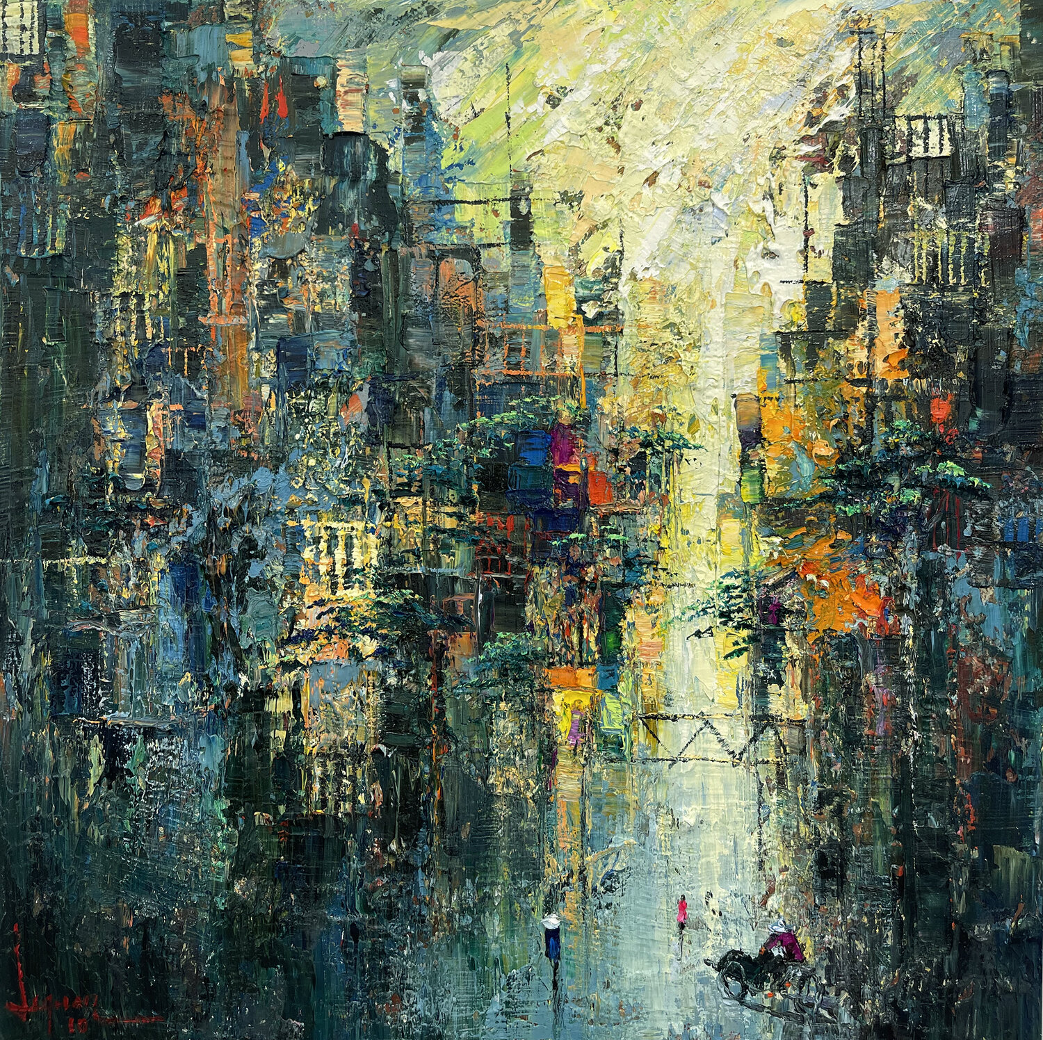 Late fall Quan Le Original painting for sale