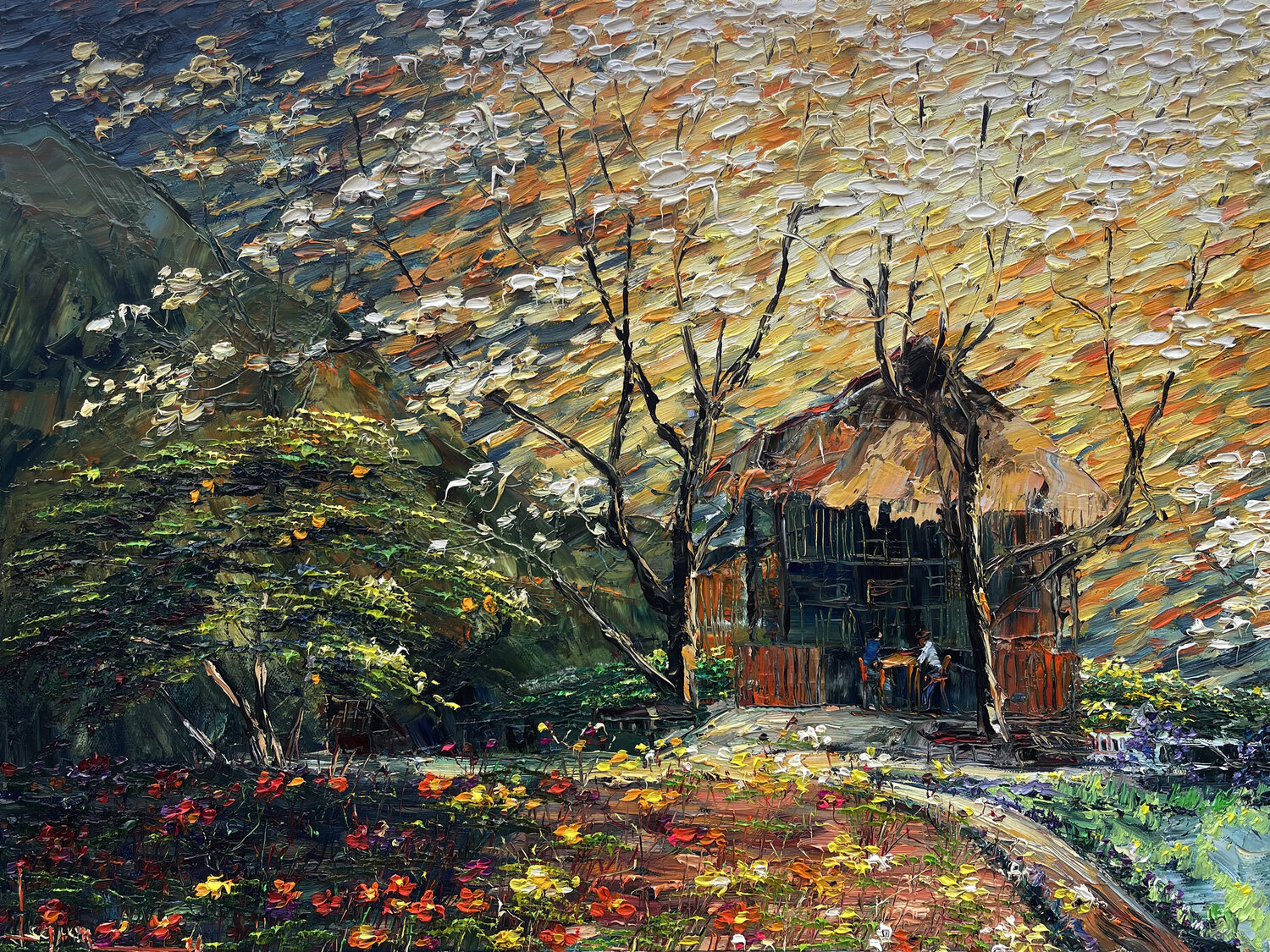 Moc Chau Natural Garden Quan Le Original painting for sale