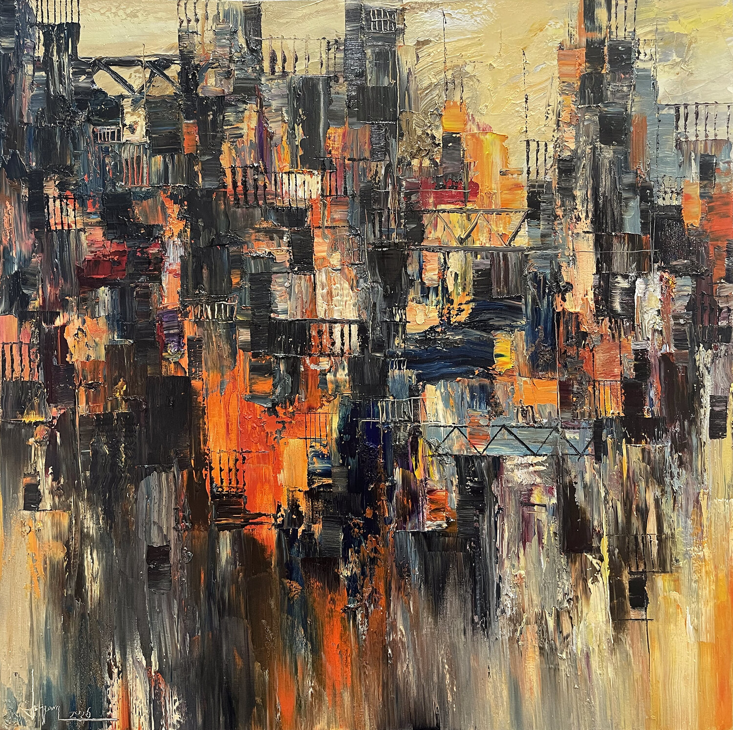 Monologue and feeling # 01 Quan Le Original painting for sale
