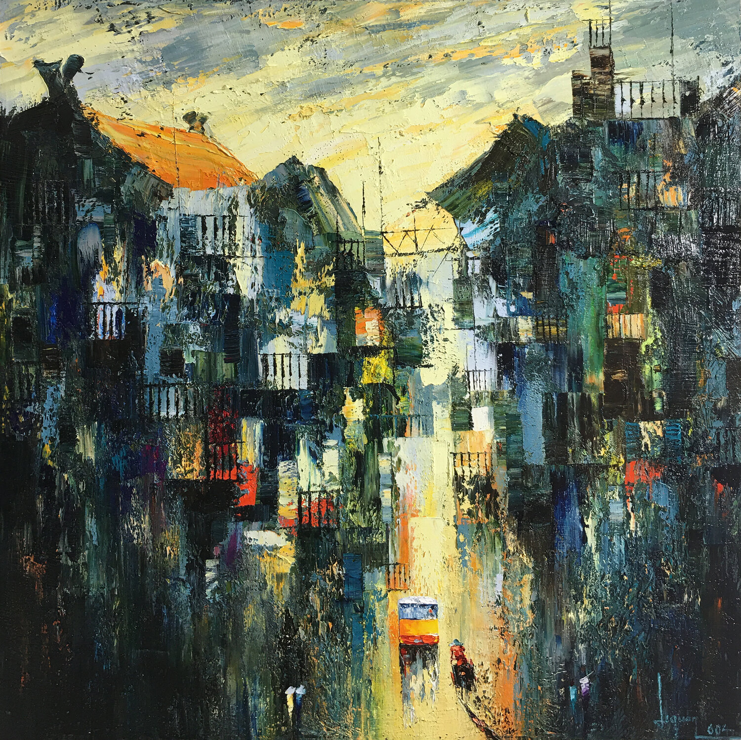 Early autumn Quan Le Original painting for sale