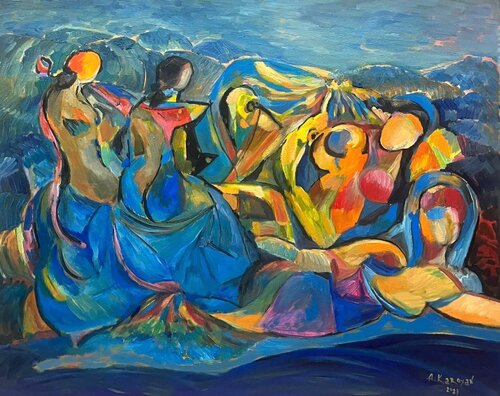 Dancers of the Sea by Albert Karoyan, Painting for Sale on Select