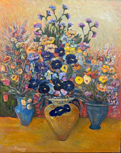 Field flowers by Albert Karoyan, Painting for Sale on Select