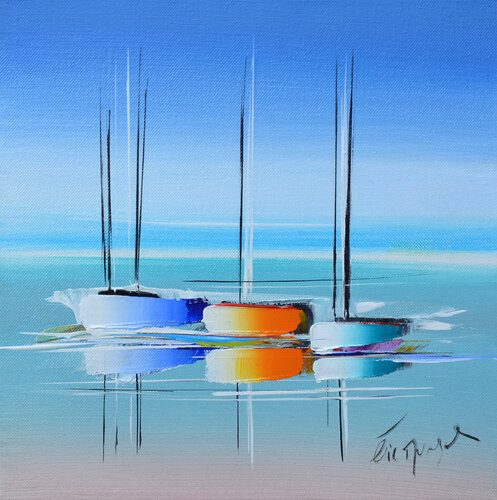 BLUE PARADISE by Eric MUNSCH, Painting for Sale on Select