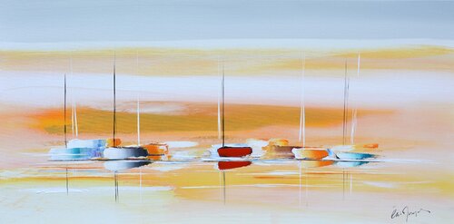 SOUS UN CIEL D'OR by Eric MUNSCH, Painting for Sale on Select