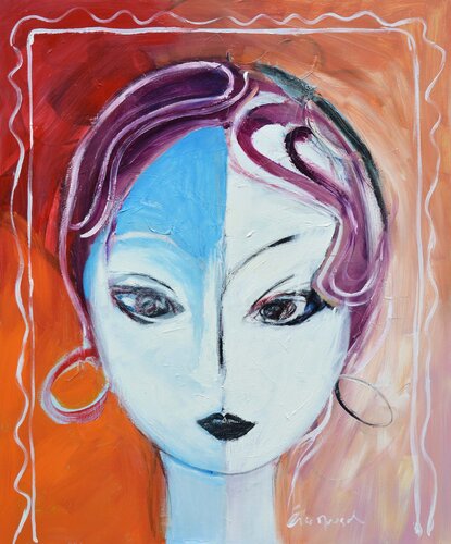 SERIE LES VISAGES by Eric MUNSCH, Painting for Sale on Select