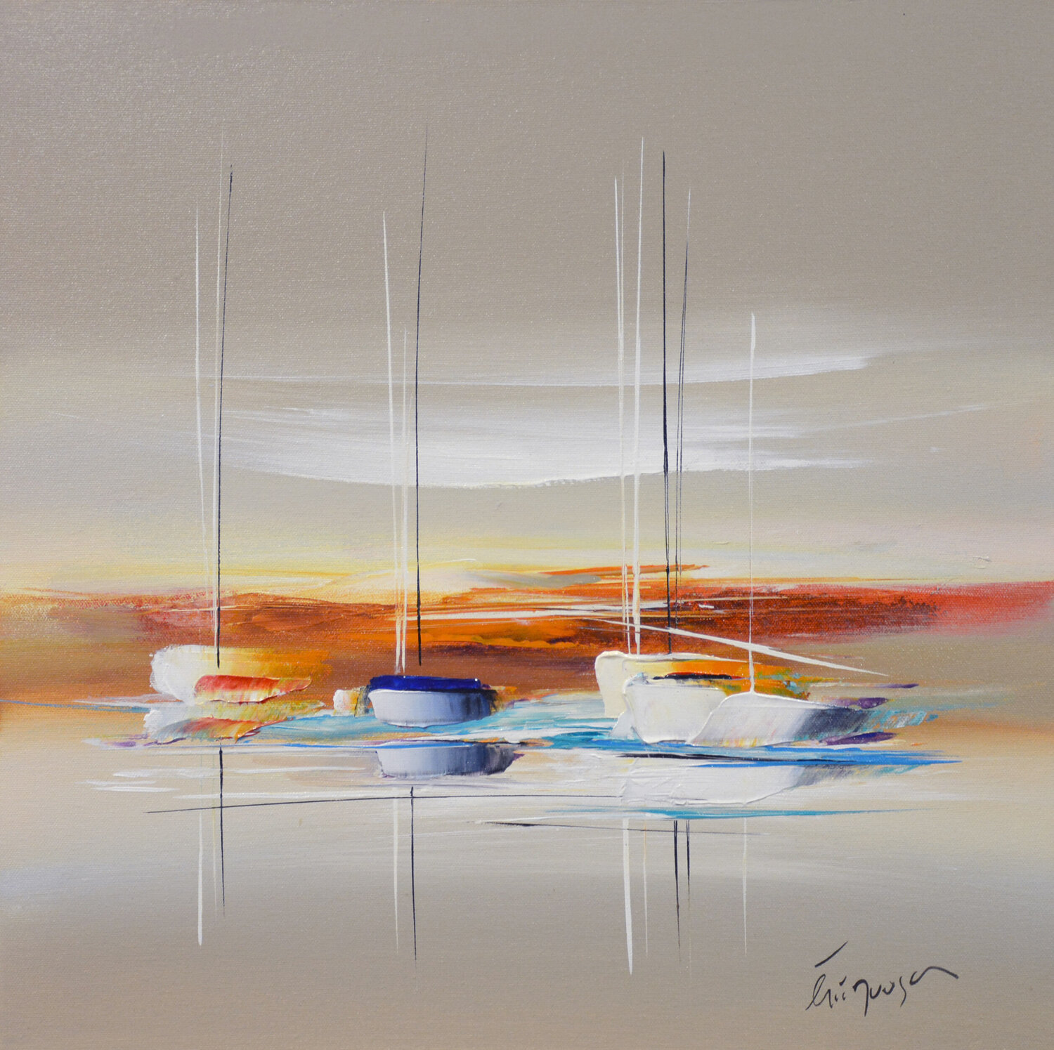 UN DOUX VOYAGE Eric MUNSCH Original painting for sale