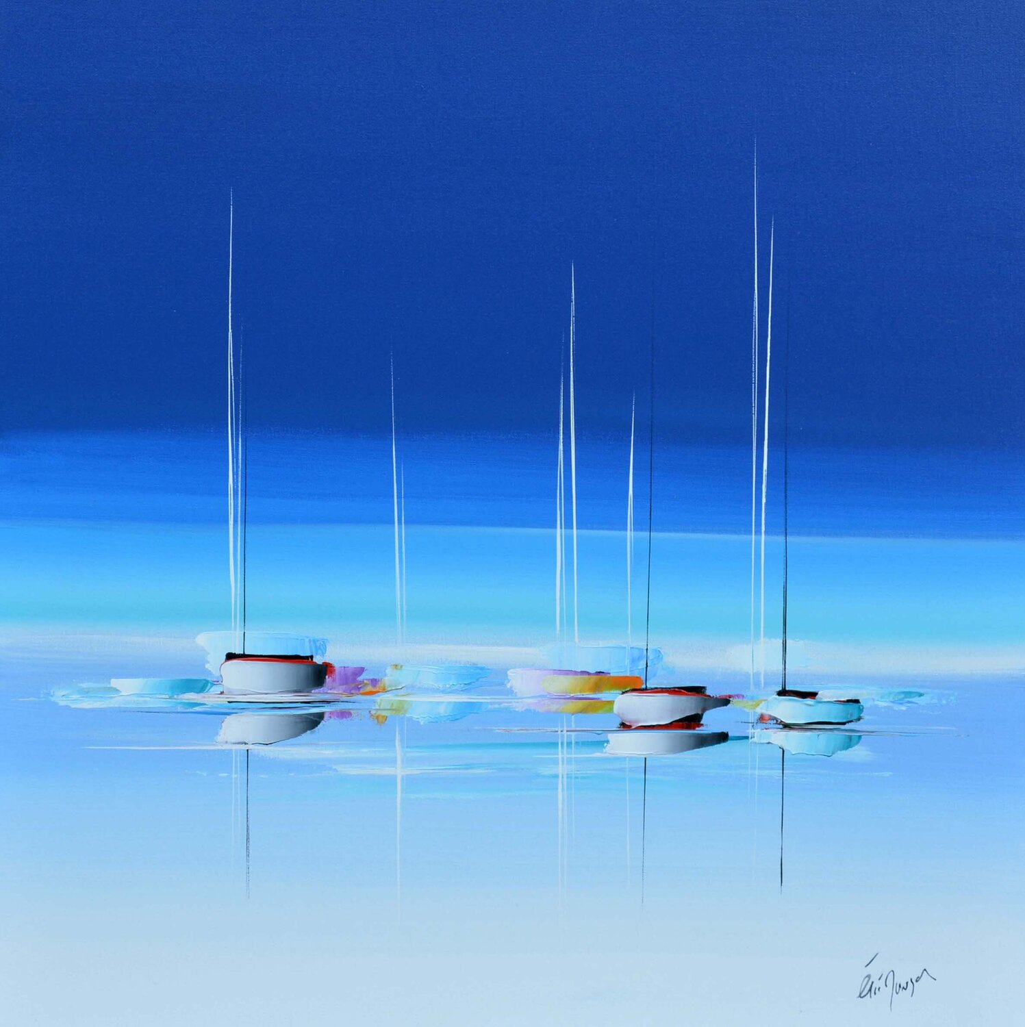 PARADISES COLOR Eric MUNSCH Original painting for sale