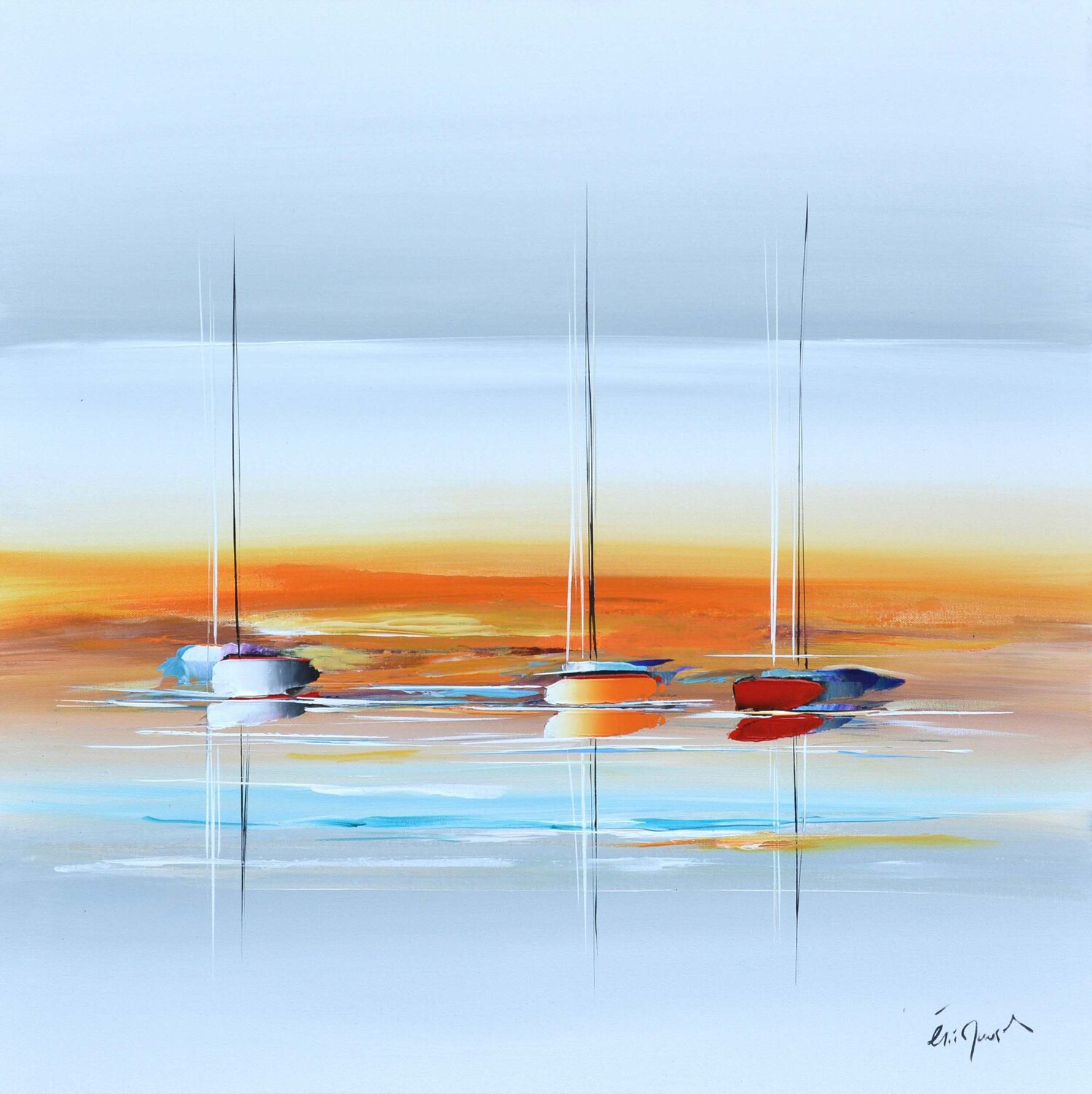 VOYAGE COULEURS ET JOIE Eric MUNSCH Original painting for sale