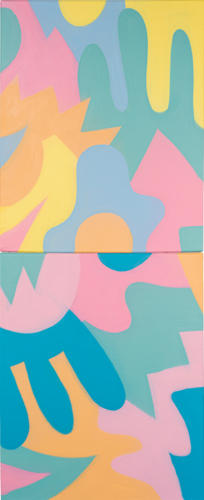 Diptyque Abstrait d'Amour von Guillaume & Laurie, Malerei kaufen auf Select