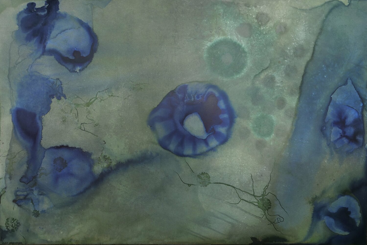 Natur auf Stahl No. 101 Ulea Wesemeyer Original painting for sale
