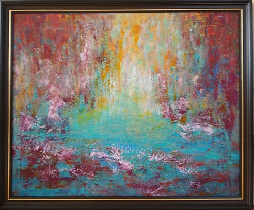 River of flowers by Cassia, Painting for Sale on Select