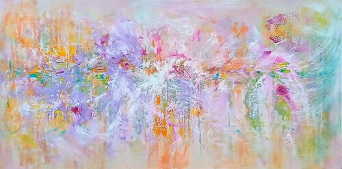 Floral Abstract by Cassia, Painting for Sale on Select