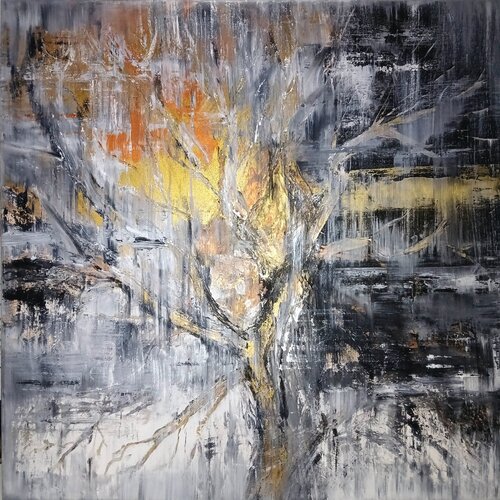 Silence of the rain by Cassia, Painting for Sale on Select