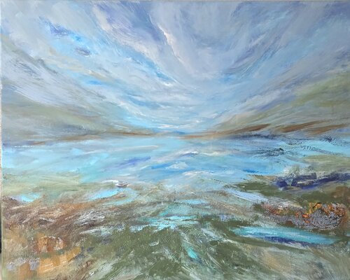 Spring skies by Cassia, Painting for Sale on Select