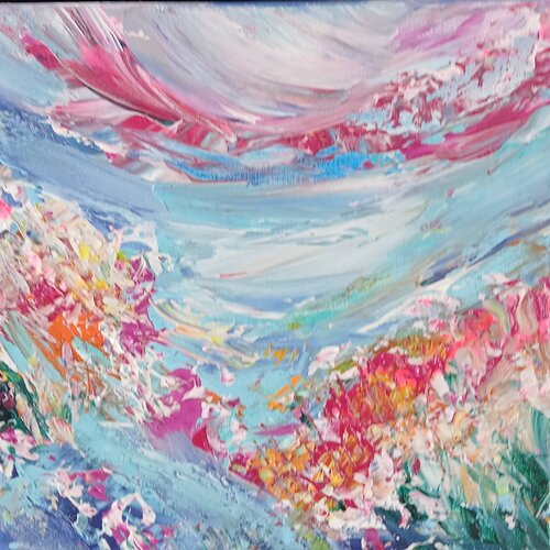 Pink Alps by Cassia, Painting for Sale on Select
