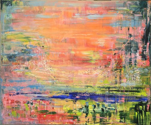 Coquelicots à l'aube by Cassia, Painting for Sale on Select