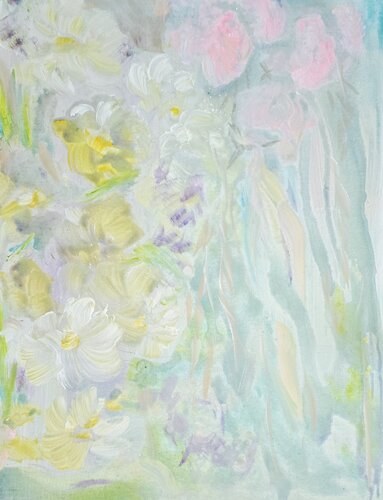 Transparent lightness with Anemones by Cassia, Painting for Sale on Select