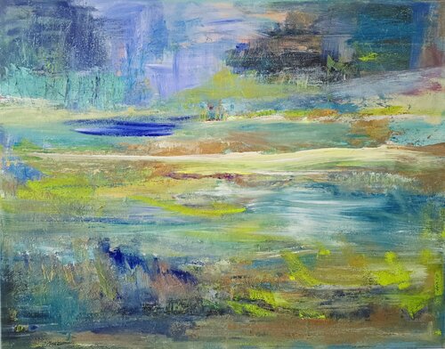 Mon respiration de l'air alpin by Cassia, Painting for Sale on Select