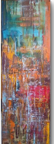 Forest abstract by Cassia, Painting for Sale on Select