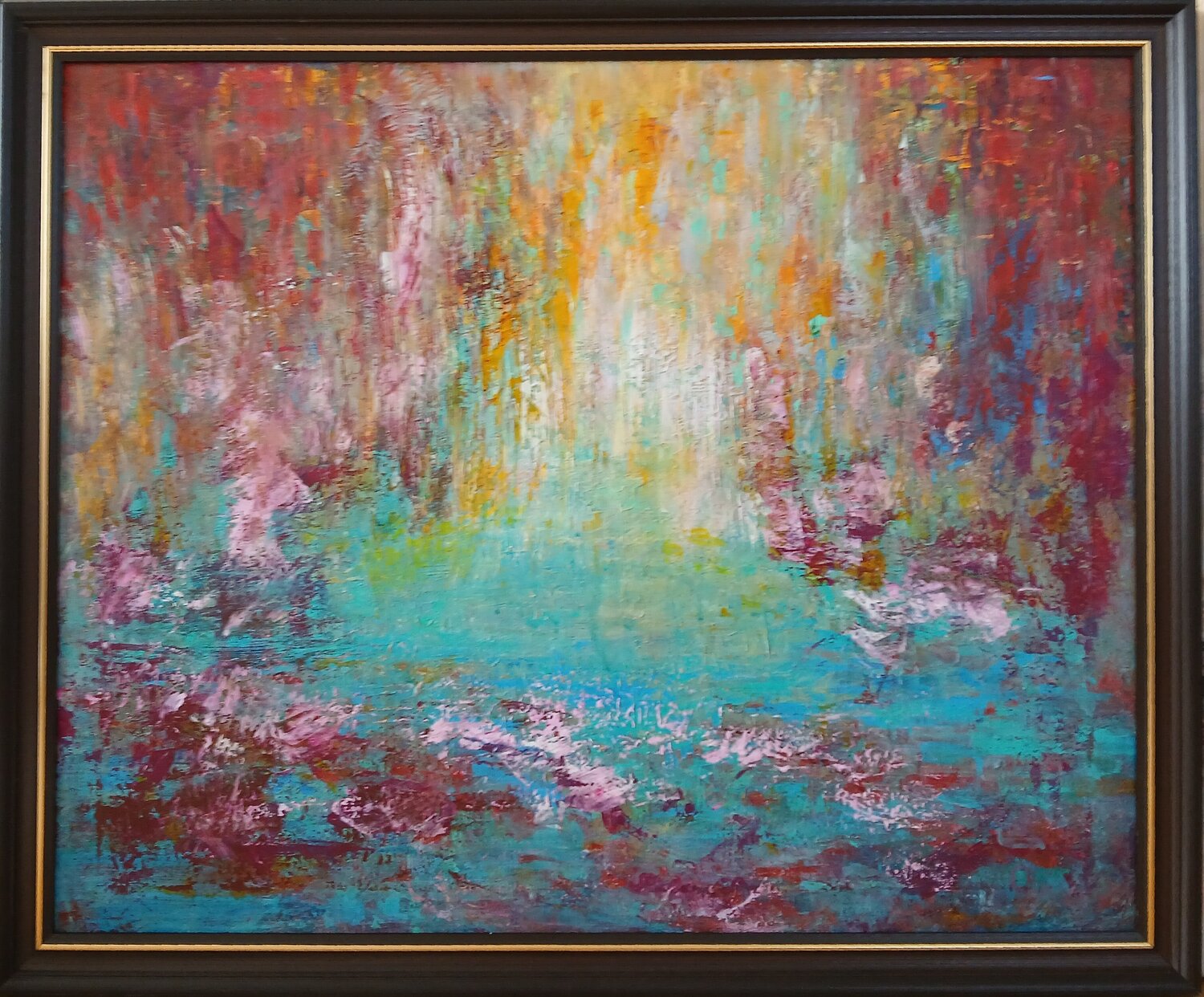River of flowers Cassia Original painting for sale