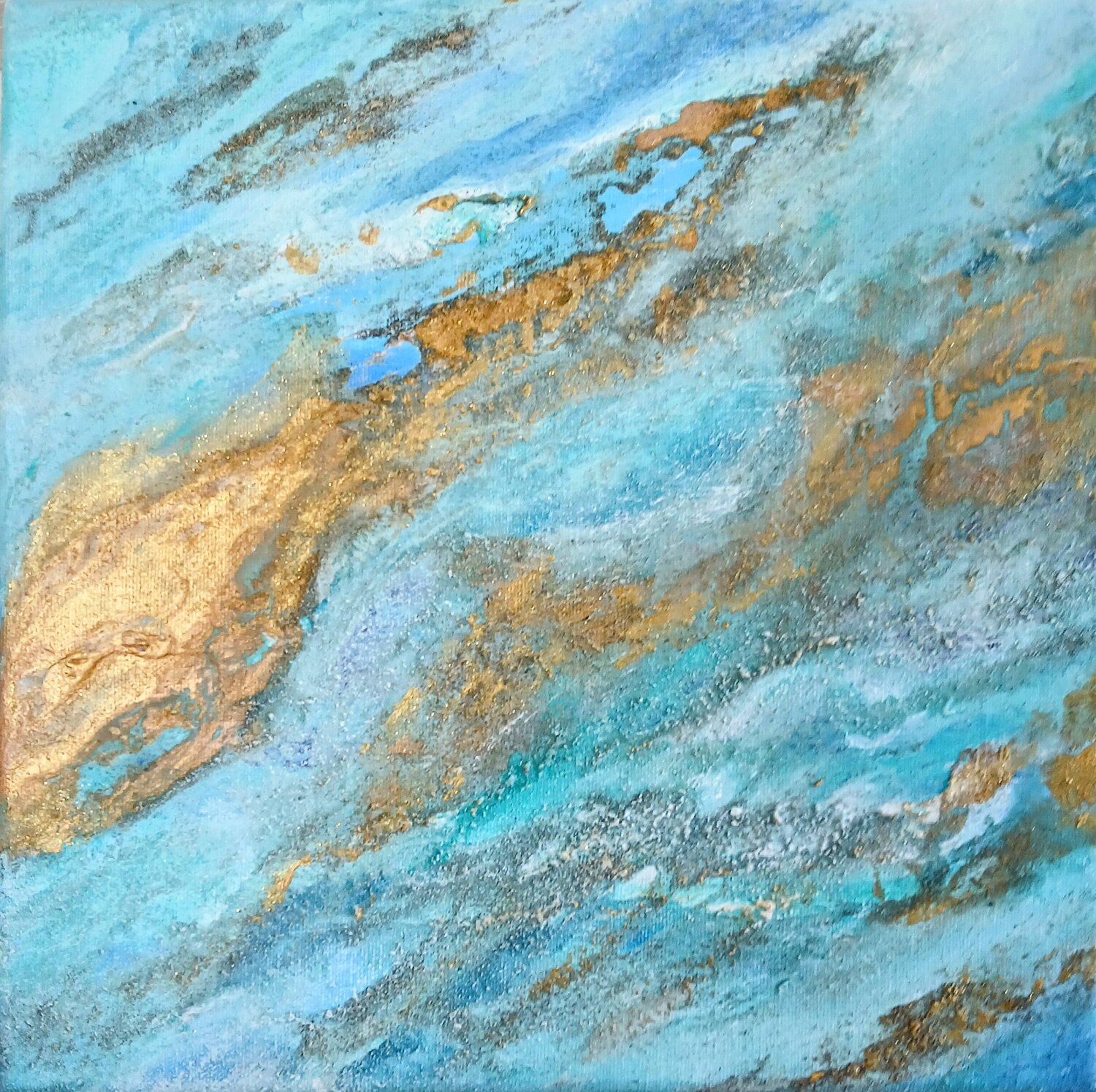La mer d'or Cassia Original painting for sale