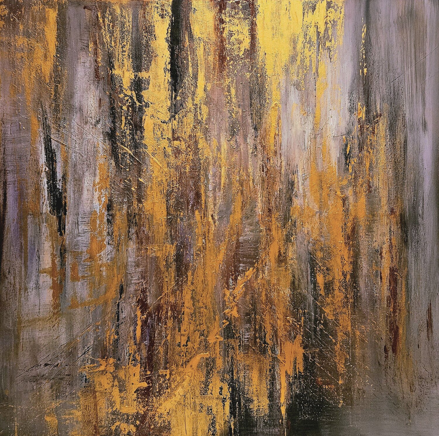 La forêt dorée Cassia Original painting for sale