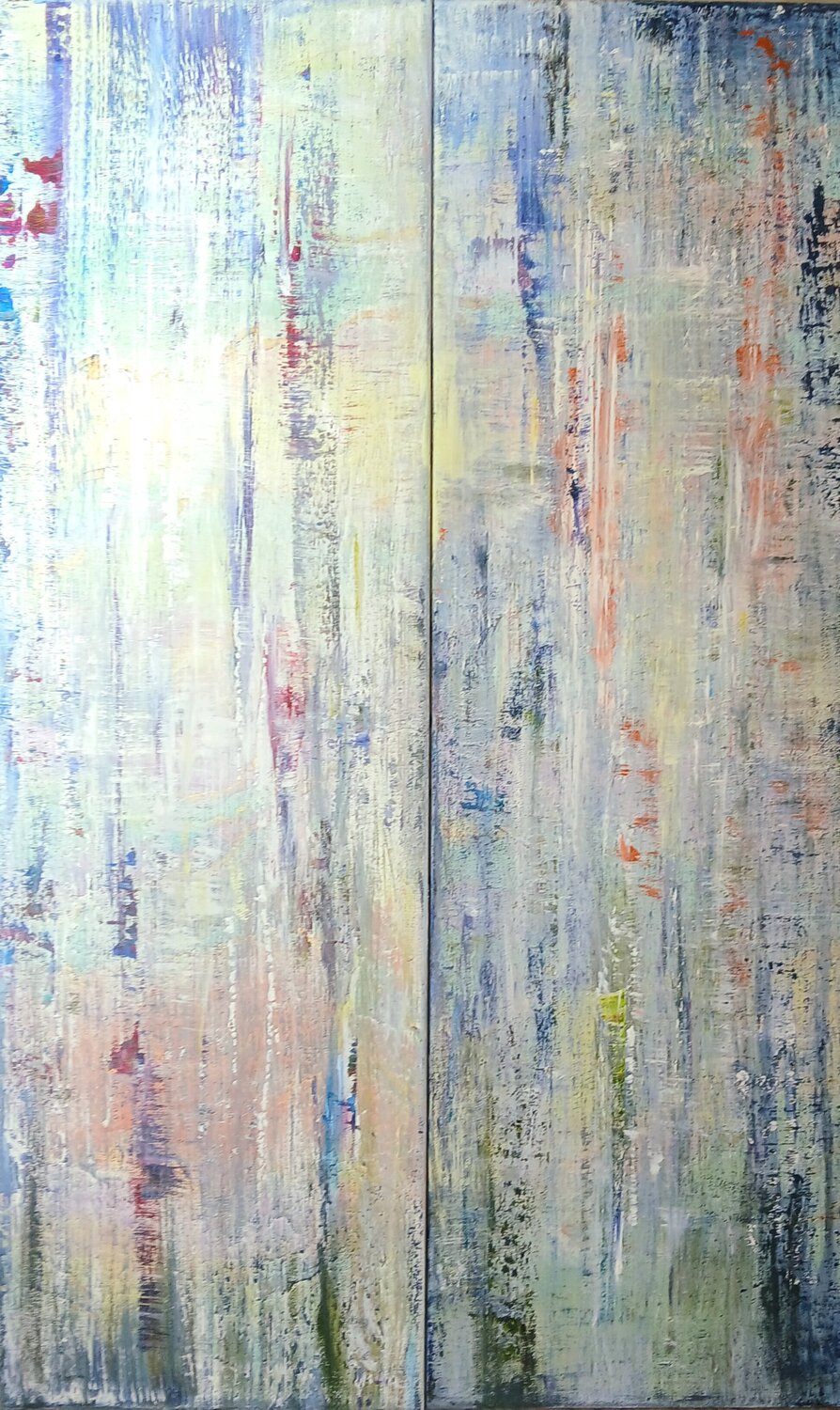 Abstracte Lines Cassia Original painting for sale