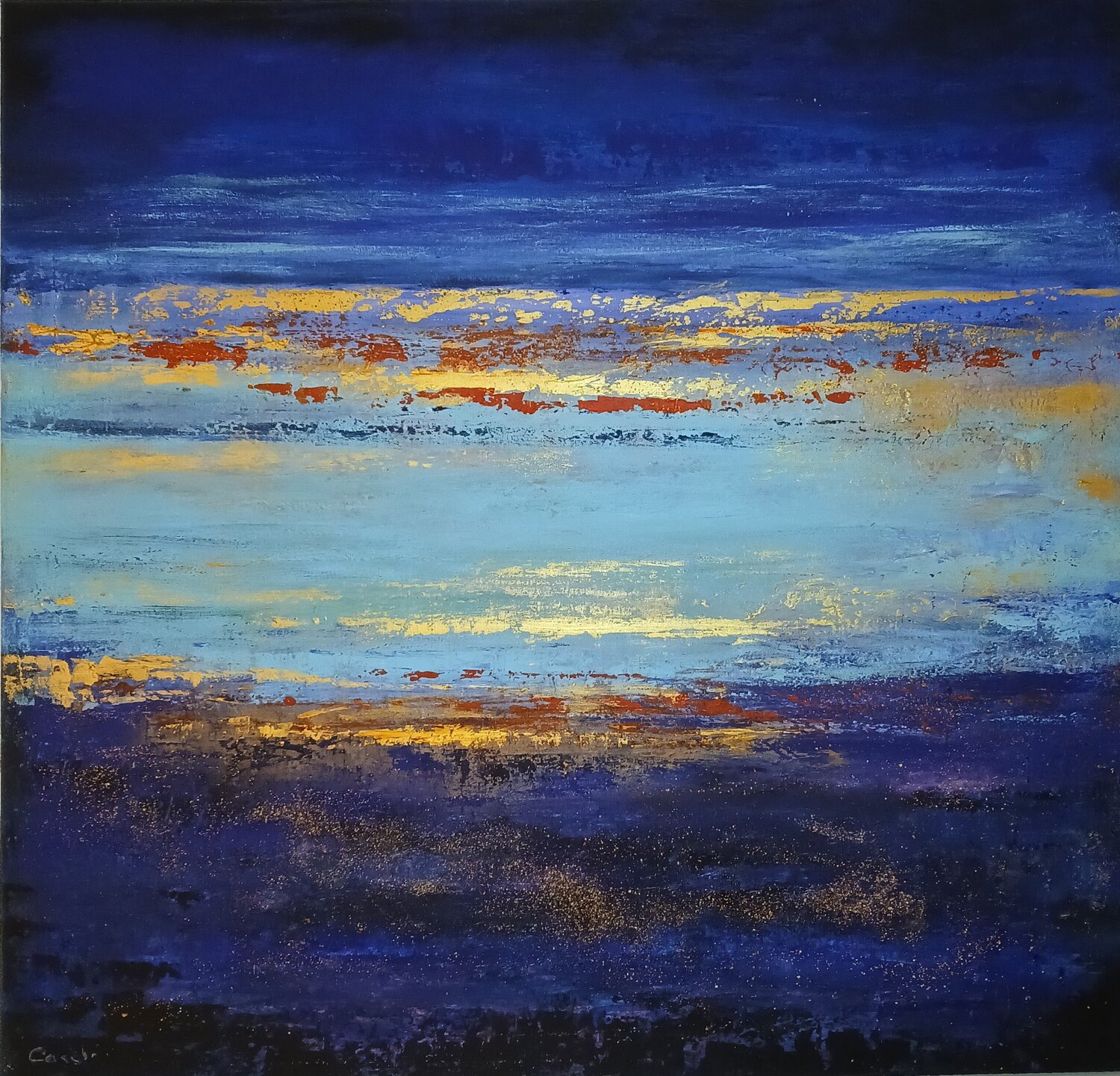 Sky over the ocean Cassia Original painting for sale