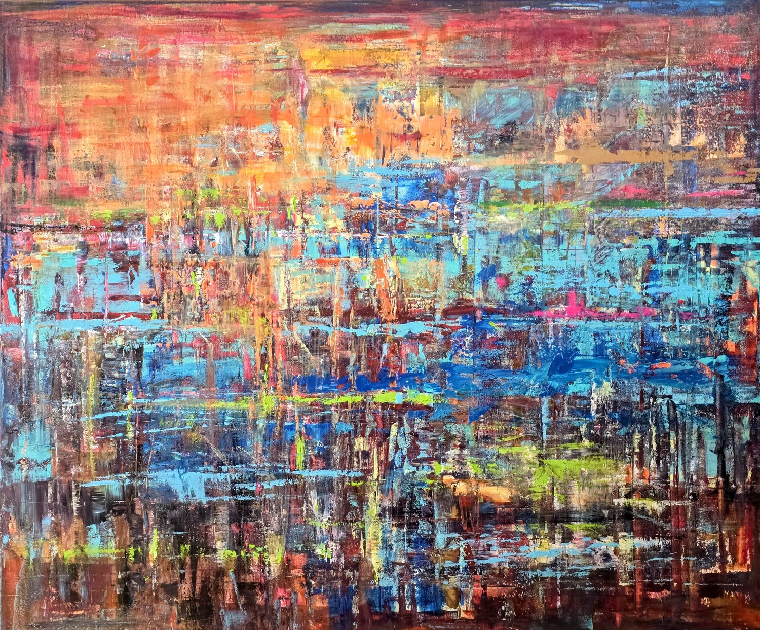 Forest Reflexion Cassia Original painting for sale