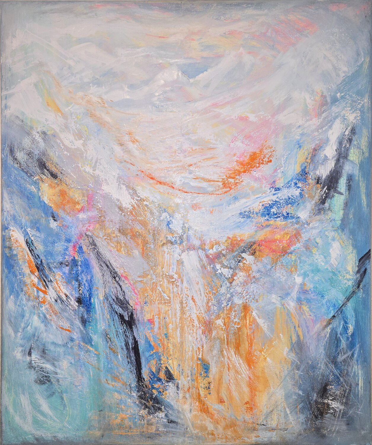 Sunrise In Alps Cassia Original painting for sale