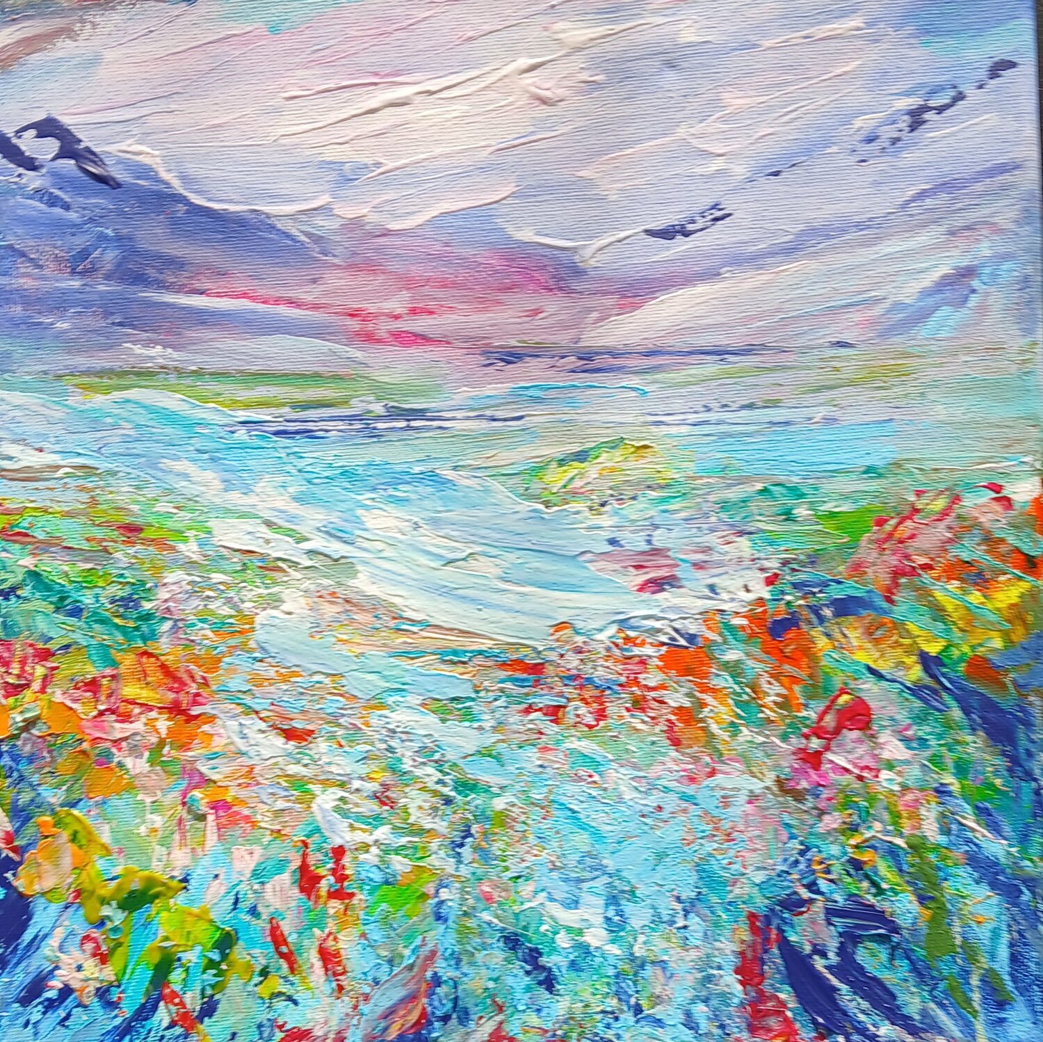 Blue Alps Cassia Original painting for sale