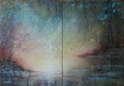 AI CONFINI DELLA CREAZIONE by Gabriela Aleksandra Szuba, Painting for Sale on Select