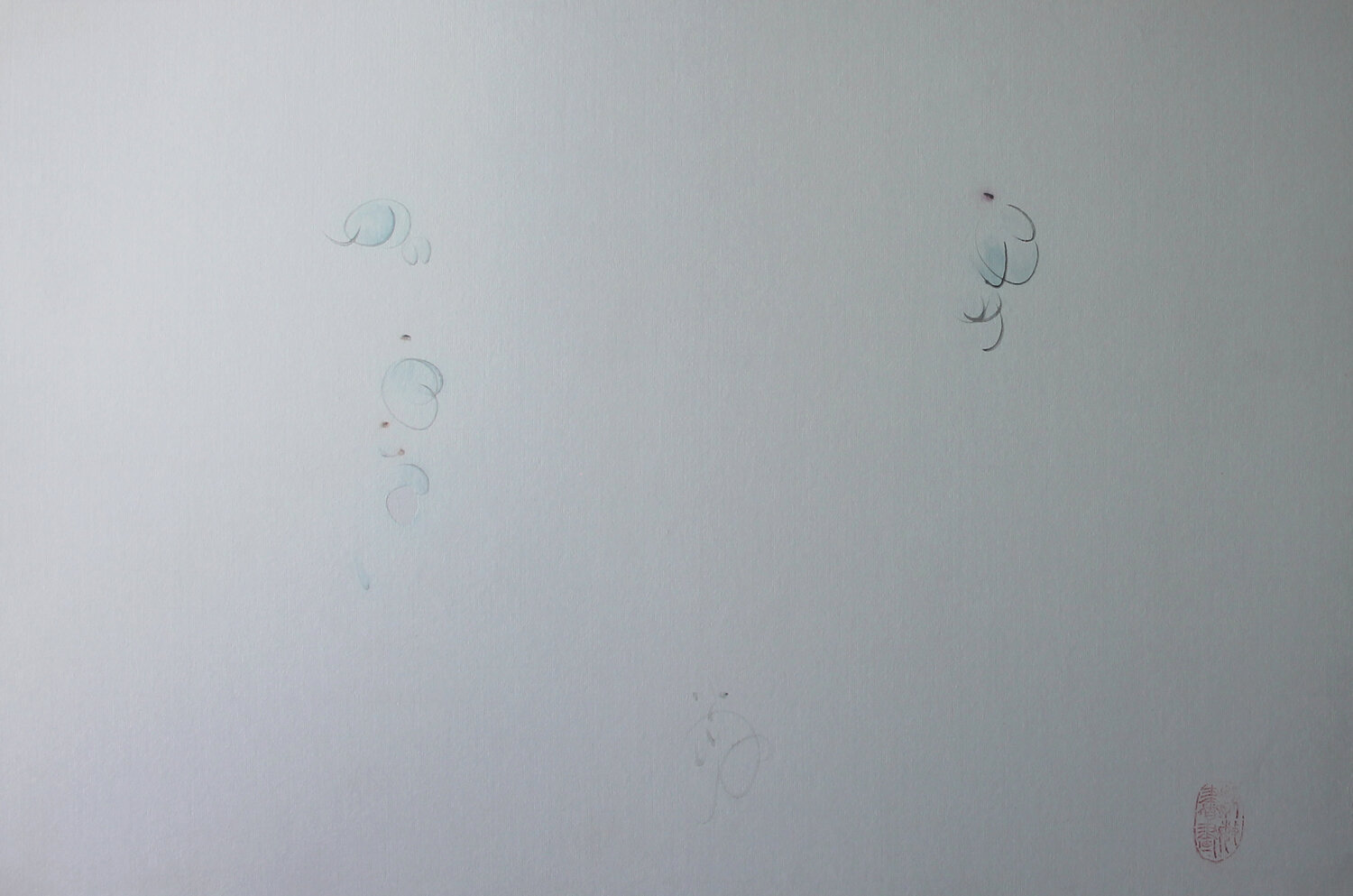 The artist, how beautiful Min Zou Original painting for sale