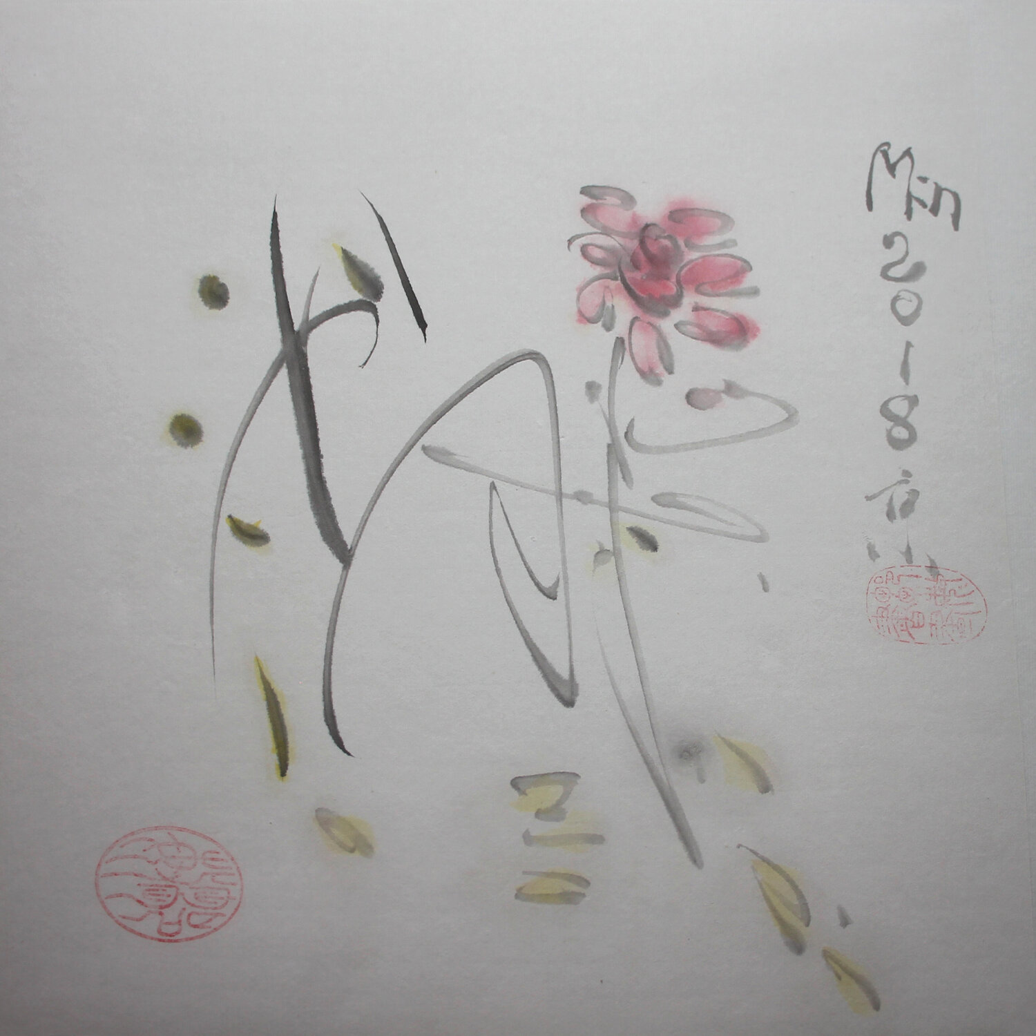 Friendship is sweet1 Min Zou Original painting for sale