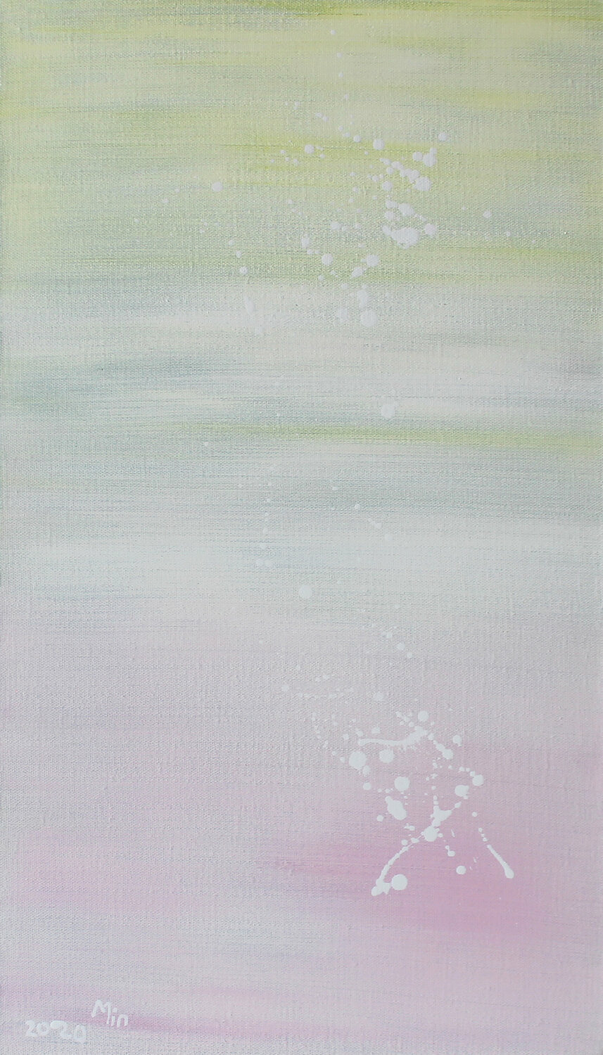 Let go, wisdom comes Min Zou Original painting for sale
