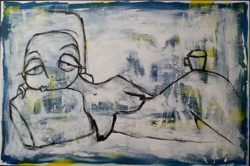 La resaca by Eva Hidalgo, Painting for Sale on Select
