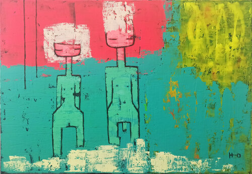 El jardín by Eva Hidalgo, Painting for Sale on Select