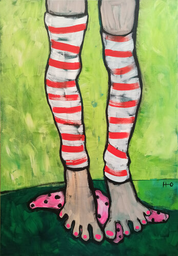 Descalza by Eva Hidalgo, Painting for Sale on Select