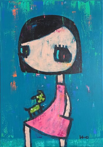 Churri by Eva Hidalgo, Painting for Sale on Select