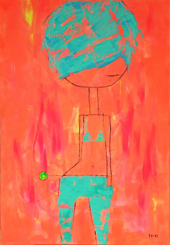 Arancia (reloaded) by Eva Hidalgo, Painting for Sale on Select