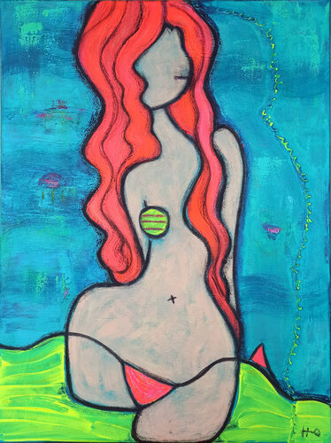 2Ekis1 by Eva Hidalgo, Painting for Sale on Select