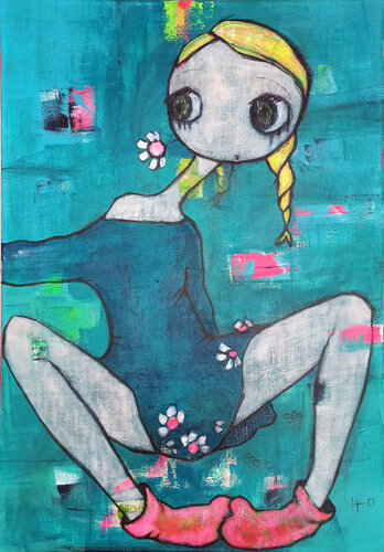 Pull over by Eva Hidalgo, Painting for Sale on Select