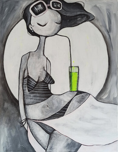 Fresquito neón by Eva Hidalgo, Painting for Sale on Select