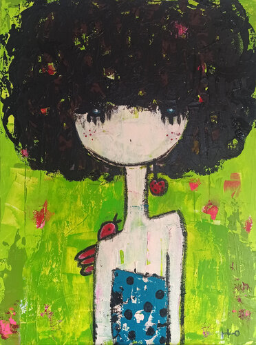 Fragola by Eva Hidalgo, Painting for Sale on Select