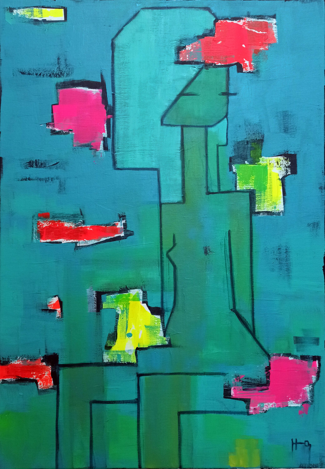 Aires de colores Eva Hidalgo Original painting for sale