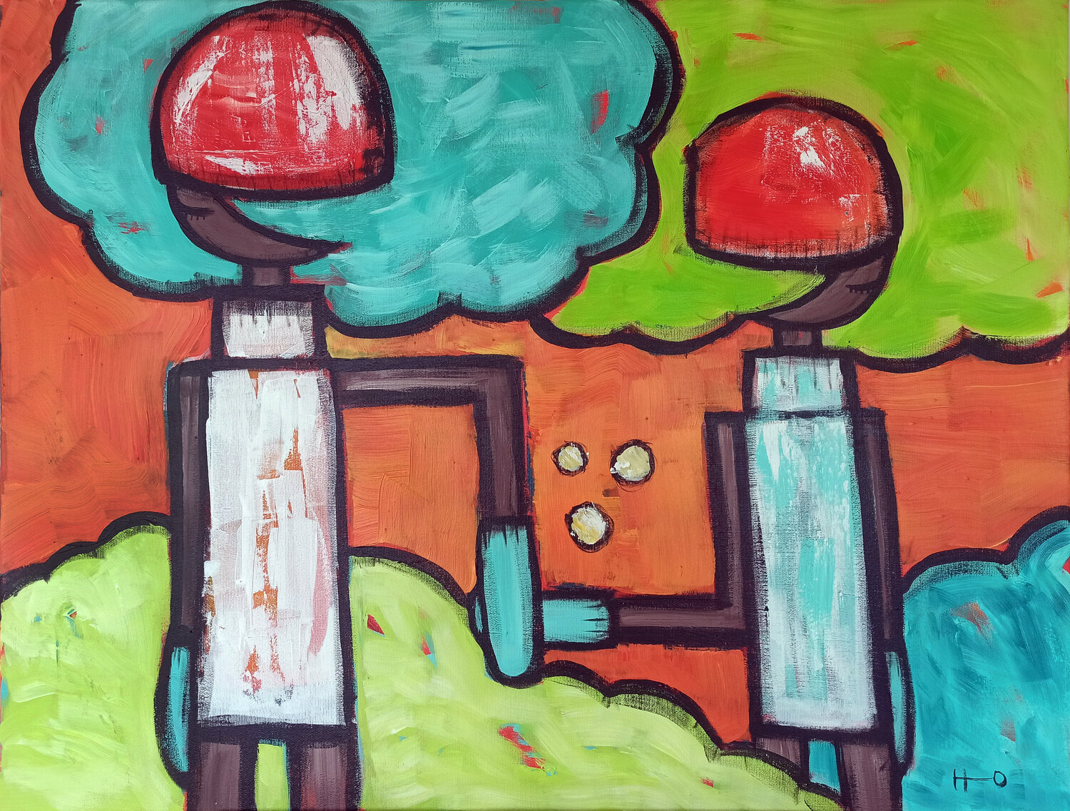 Vamos Eva Hidalgo Original painting for sale