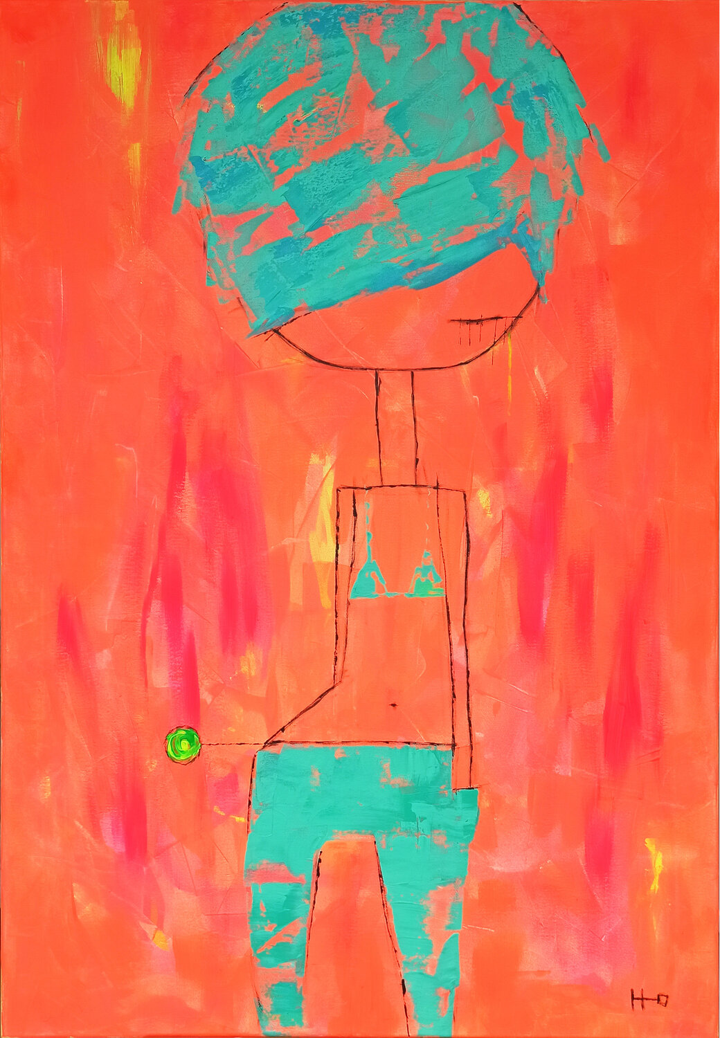 Arancia (reloaded) Eva Hidalgo Original painting for sale
