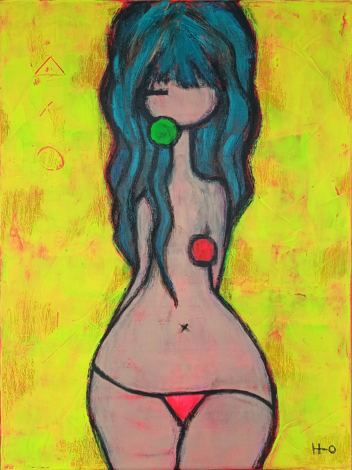 1Ekis2 Eva Hidalgo Original painting for sale