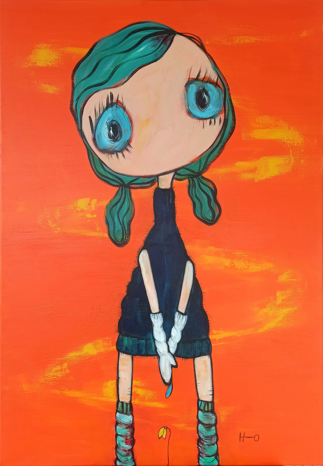 Somos agua Eva Hidalgo Original painting for sale